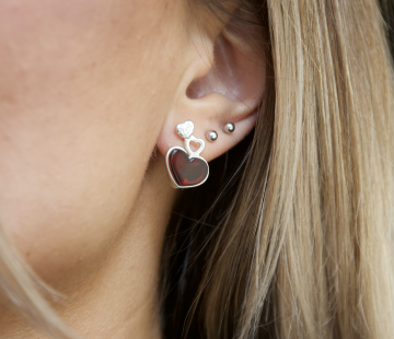 Серебряные серьги с янтарём E9170SV Серебряные серьги с янтарём E9170SV