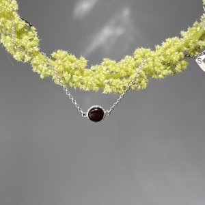 Браслет серебряный с янтарём W20002RV