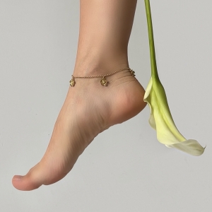 Анклет серебрянй с янтарём LW20005ZM Анклет серебрянй с янтарём LW20005ZM