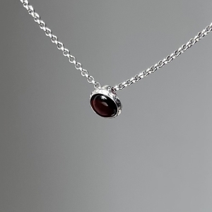 Кулон серебряный с янтарём P20002RV