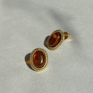 Серебряные серьги с янтарём E21011ZK Серебряные серьги с янтарём E21011ZK