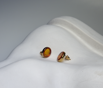Серебряные серьги с янтарём E9235ZK Серебряные серьги с янтарём E9235ZK