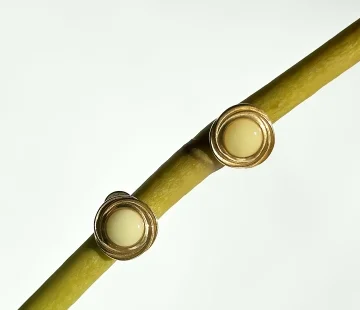 Серебряные серьги с янтарём Серьги E21036ZM
