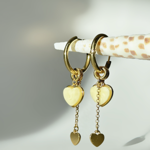 Silver earrings with amber E24037ZM