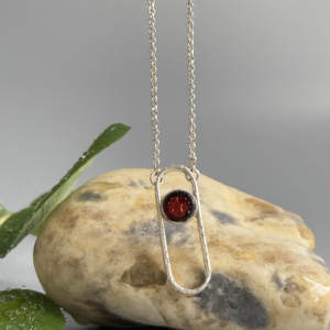 Колье серебряное с янтарём N21038RV Колье серебряное с янтарём N21038RV