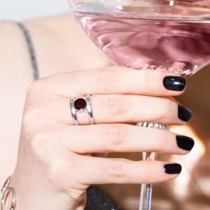 Кольцо серебряное с янтарём R20038RV Кольцо серебряное с янтарём R20038RV