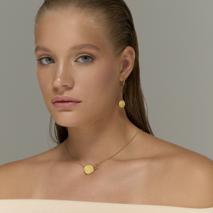 Серебряные серьги с янтарём E9336ZM