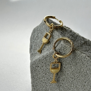 Серебряные серьги с янтарём E32037ZM