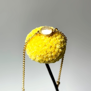 Браслет серебряный с янтарём W20048ZM