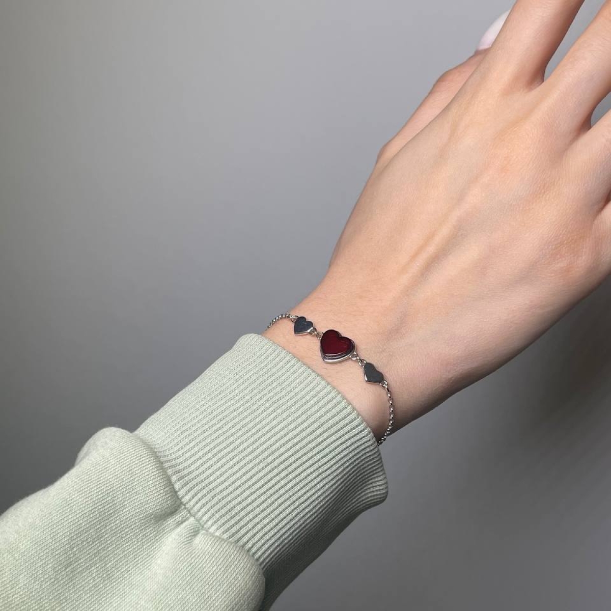 Bracelet silver with amber W9168-1SV Bracelet silver with amber W9168-1SV