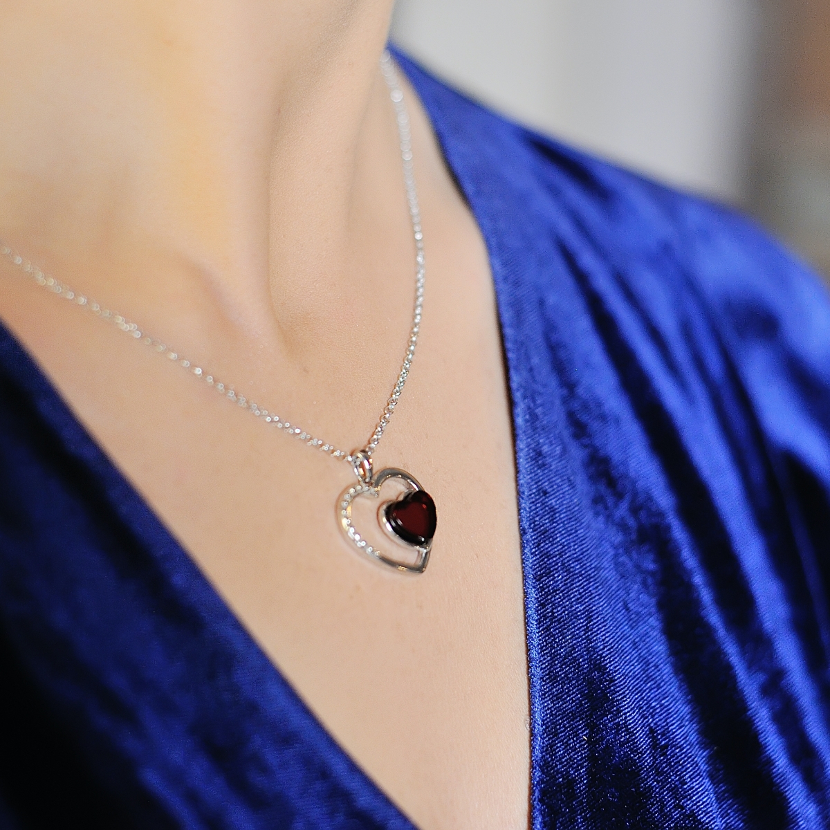 Silver pendant with amber P9168-1SV Silver pendant with amber P9168-1SV