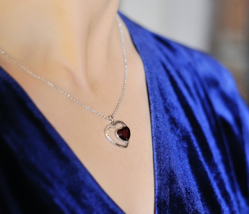 Silver pendant with amber P9168-1SV Silver pendant with amber P9168-1SV