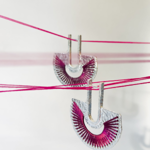 Серебряные серьги E5045R017