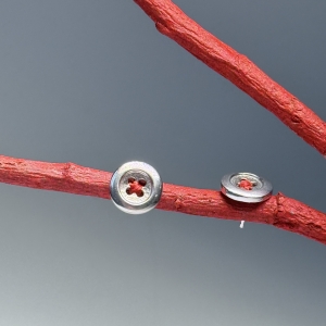 Silver earrings with amber E5005R011