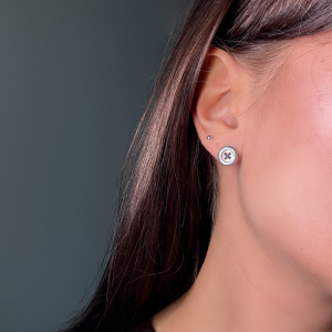 Серебряные серьги E5005R012