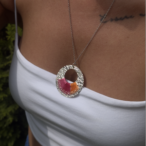 Серебряный кулон  P5041R001