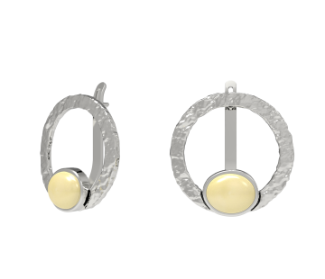 Silver earrings with amber Silver earrings with amber