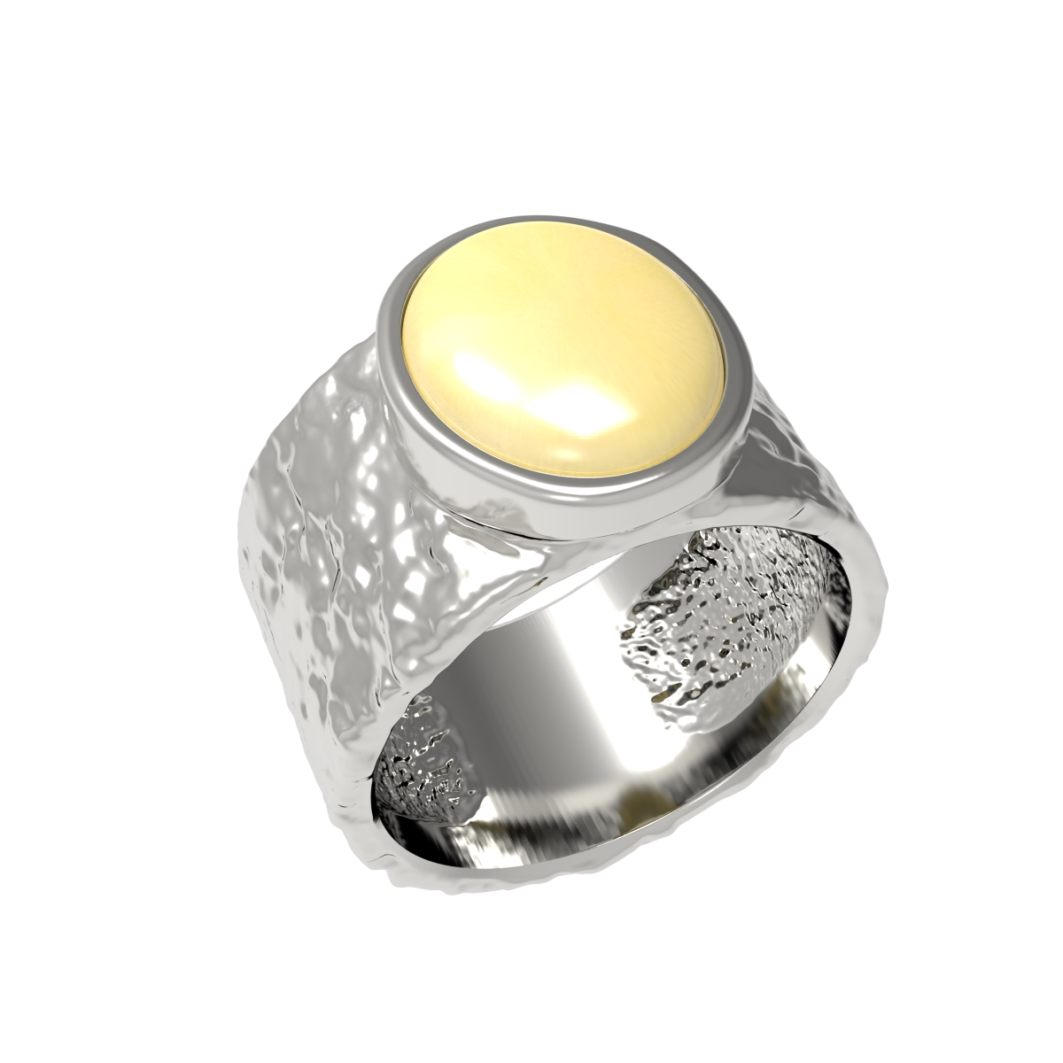 Серебряное кольцо с янтарем R30004CM