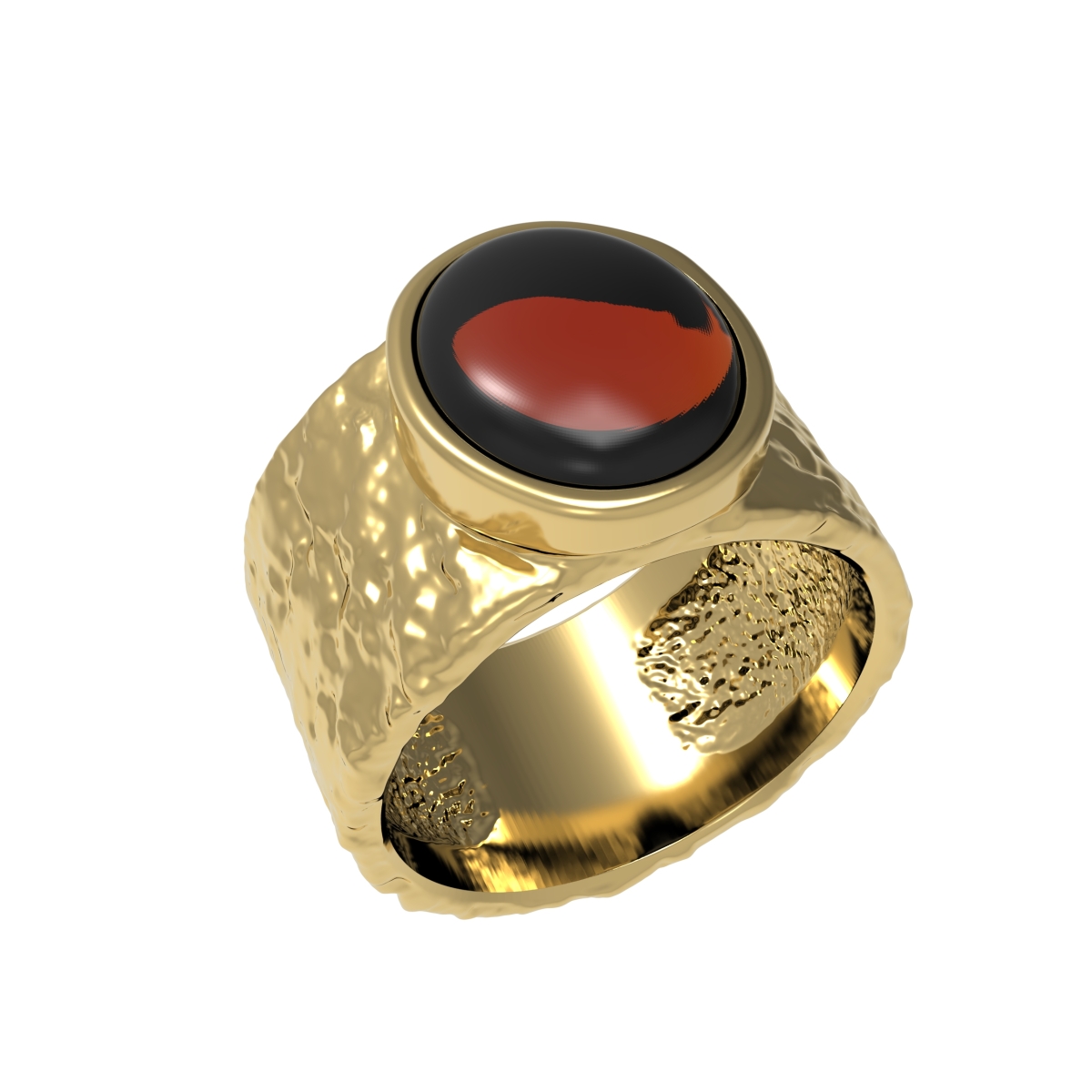 Silver ring with amber R30004ZK