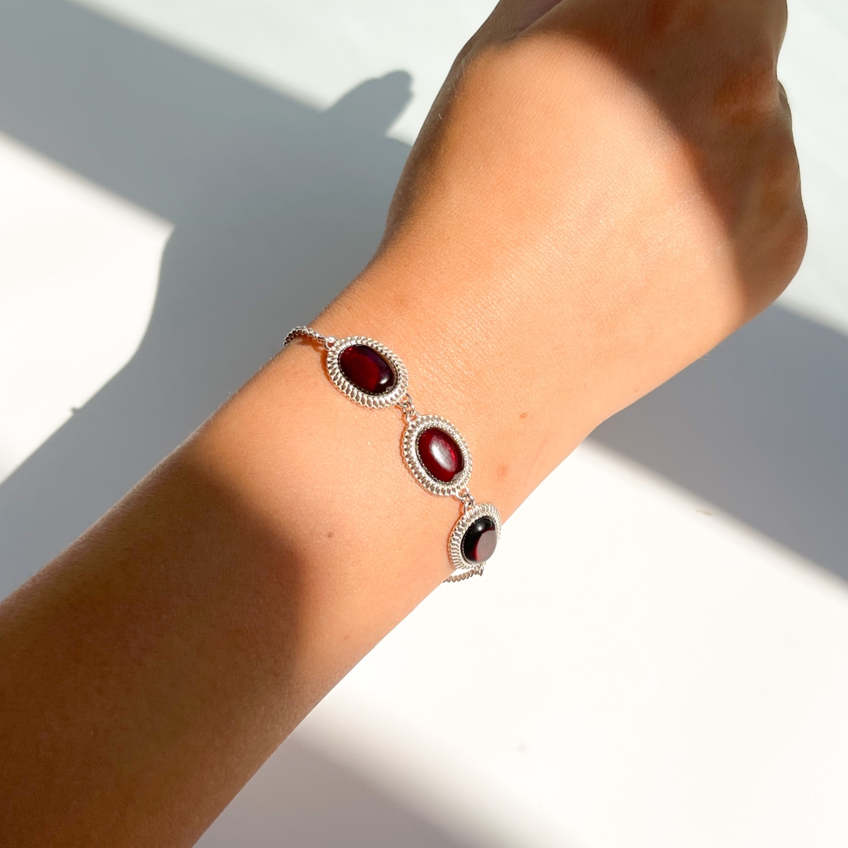 Bracelet silver with amber W20011RV Bracelet silver with amber W20011RV