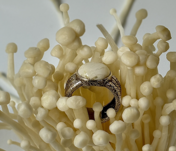 Silver ring with amber R30004CM Silver ring with amber R30004CM