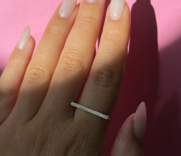 Silver ring with amber R5017S