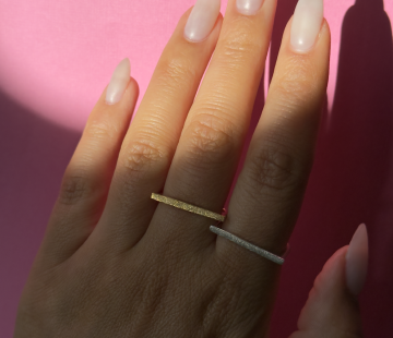 Silver ring with amber R5017S