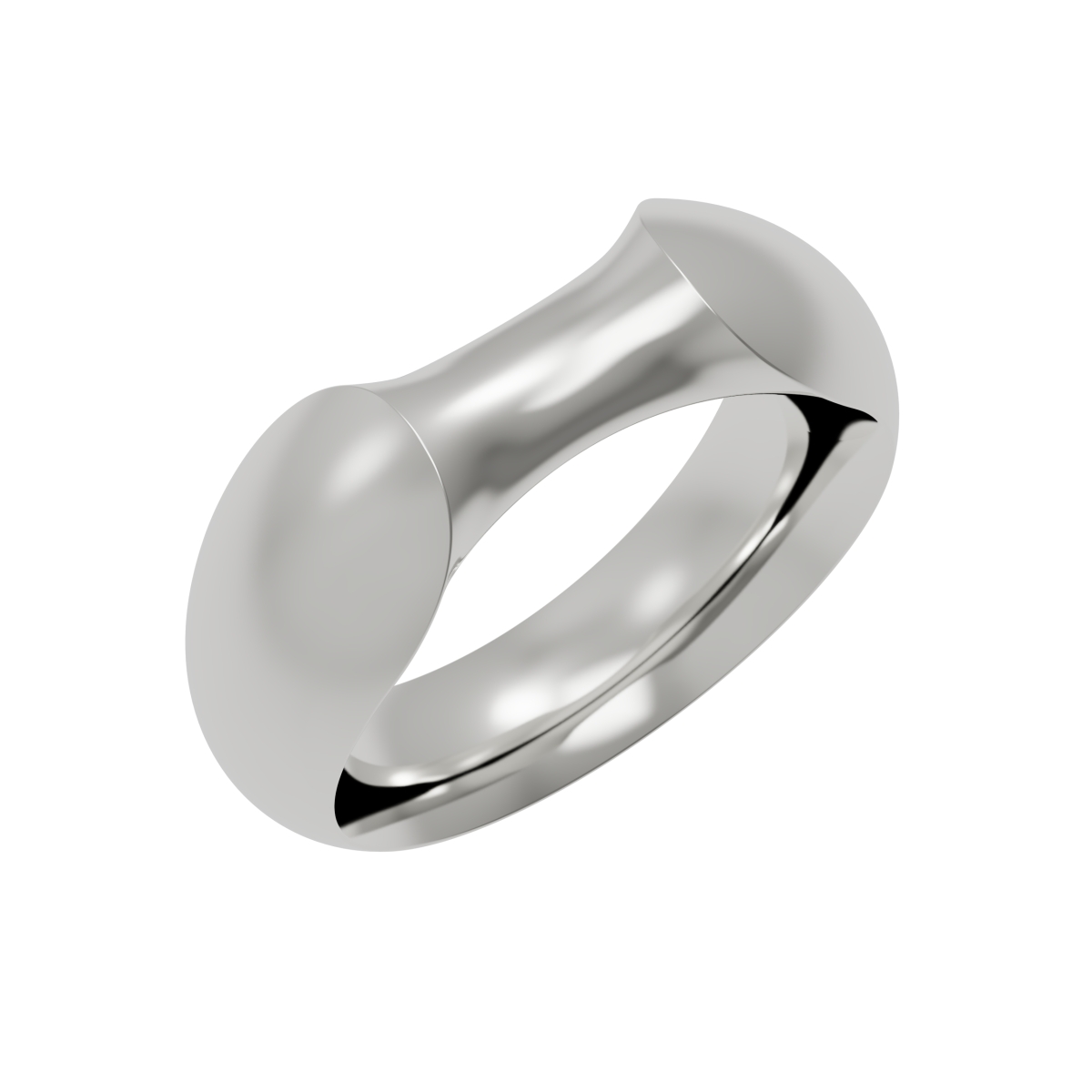 Silver ring with amber R5109S