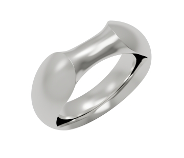 Silver ring with amber R5109S