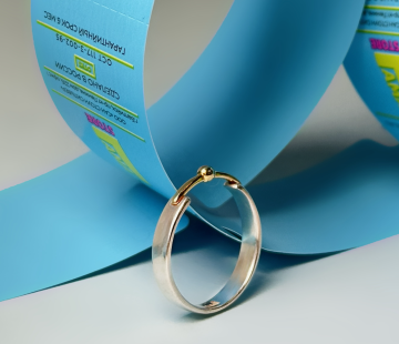 Silver ring with amber R5006Q Silver ring with amber R5006Q