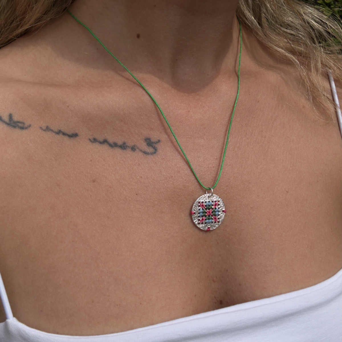 Silver  with pendant N5048R002