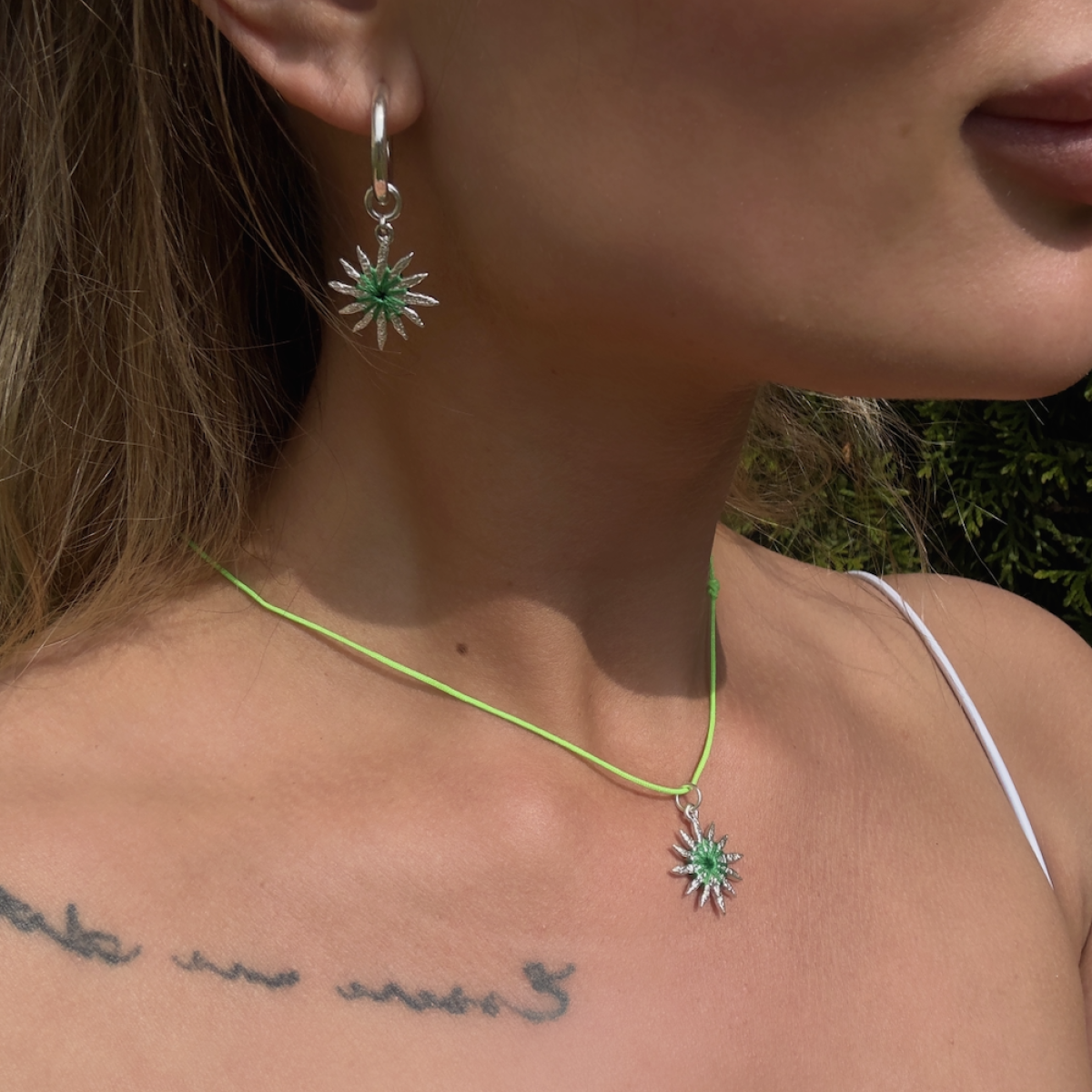 Silver  with pendant P5042R003