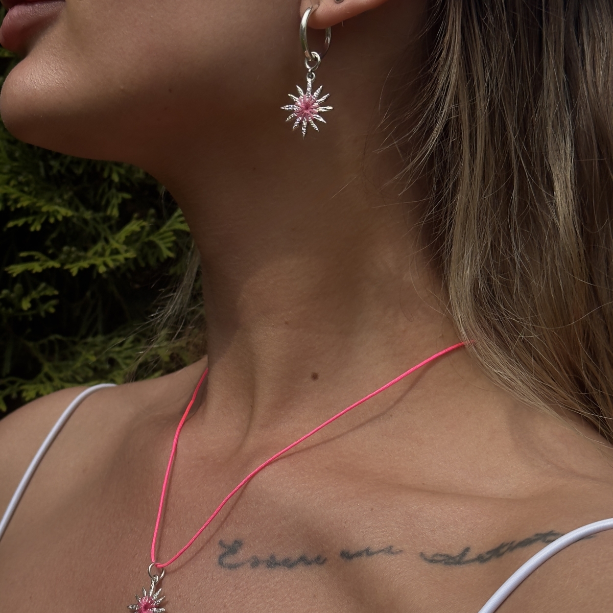 Silver  with pendant P5042R004