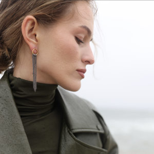 Серебряные серьги E30009F