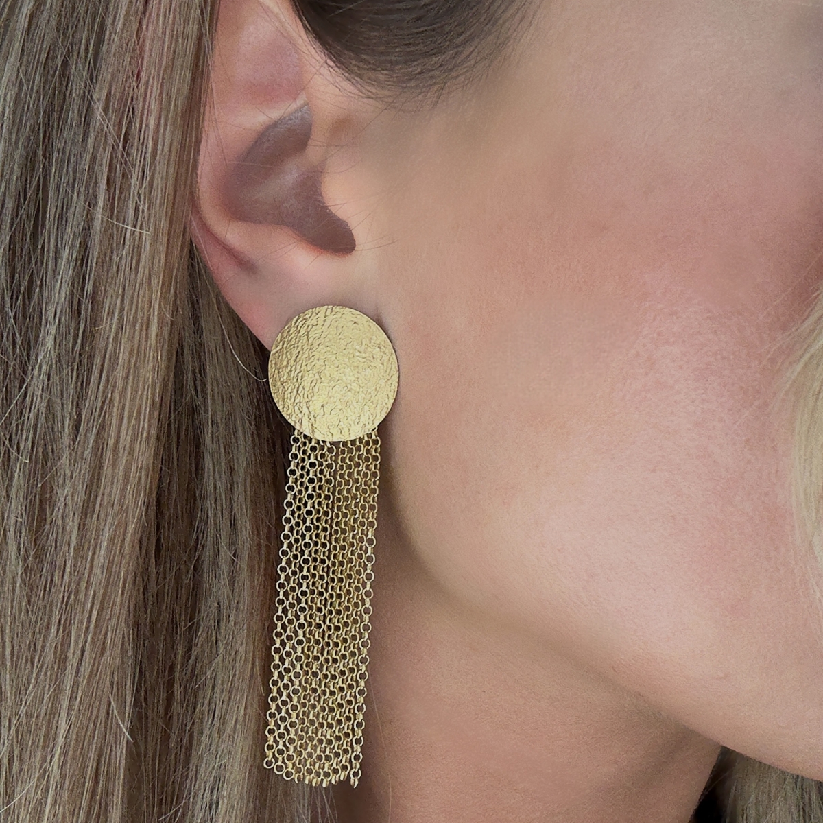 Silver earrings with amber E30016Z Silver earrings with amber E30016Z