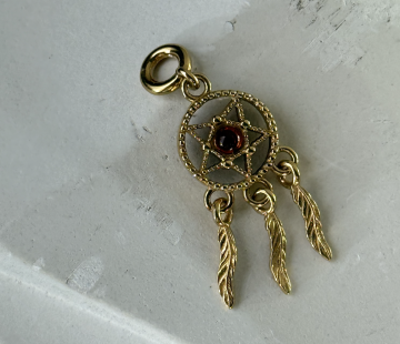 Silver Pendant with Natural E7009ZK