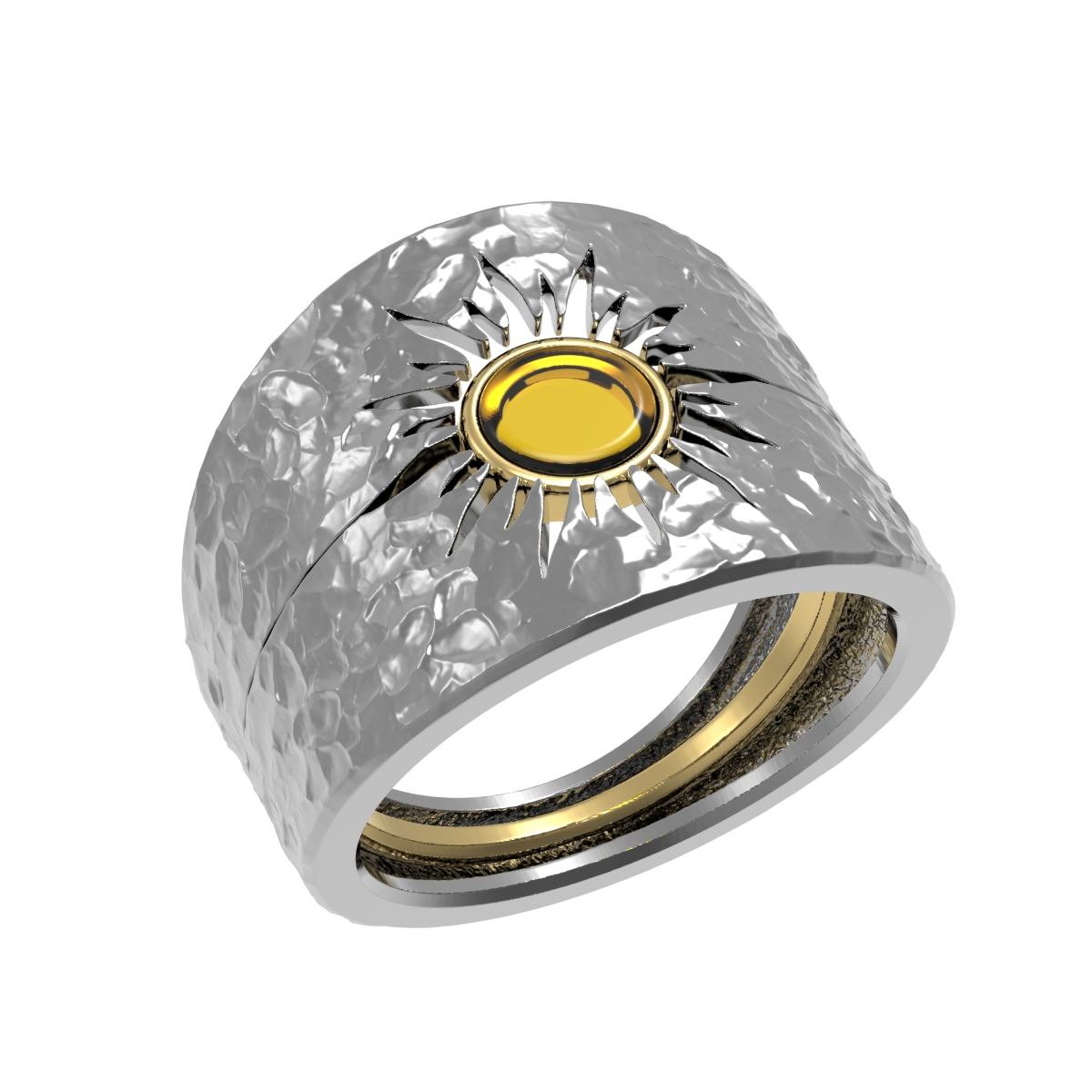 Серебряное кольцо из трех частей  R5032FK