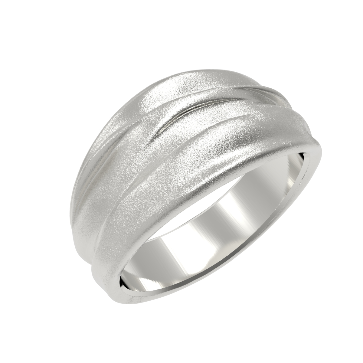 Silver ring with amber R30029R