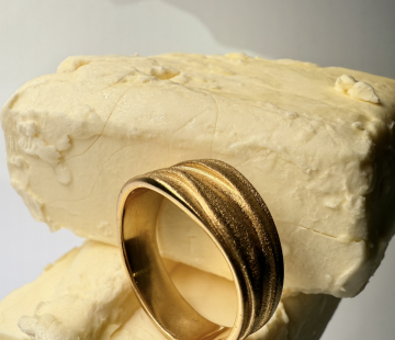 Silver ring with amber R3029Z