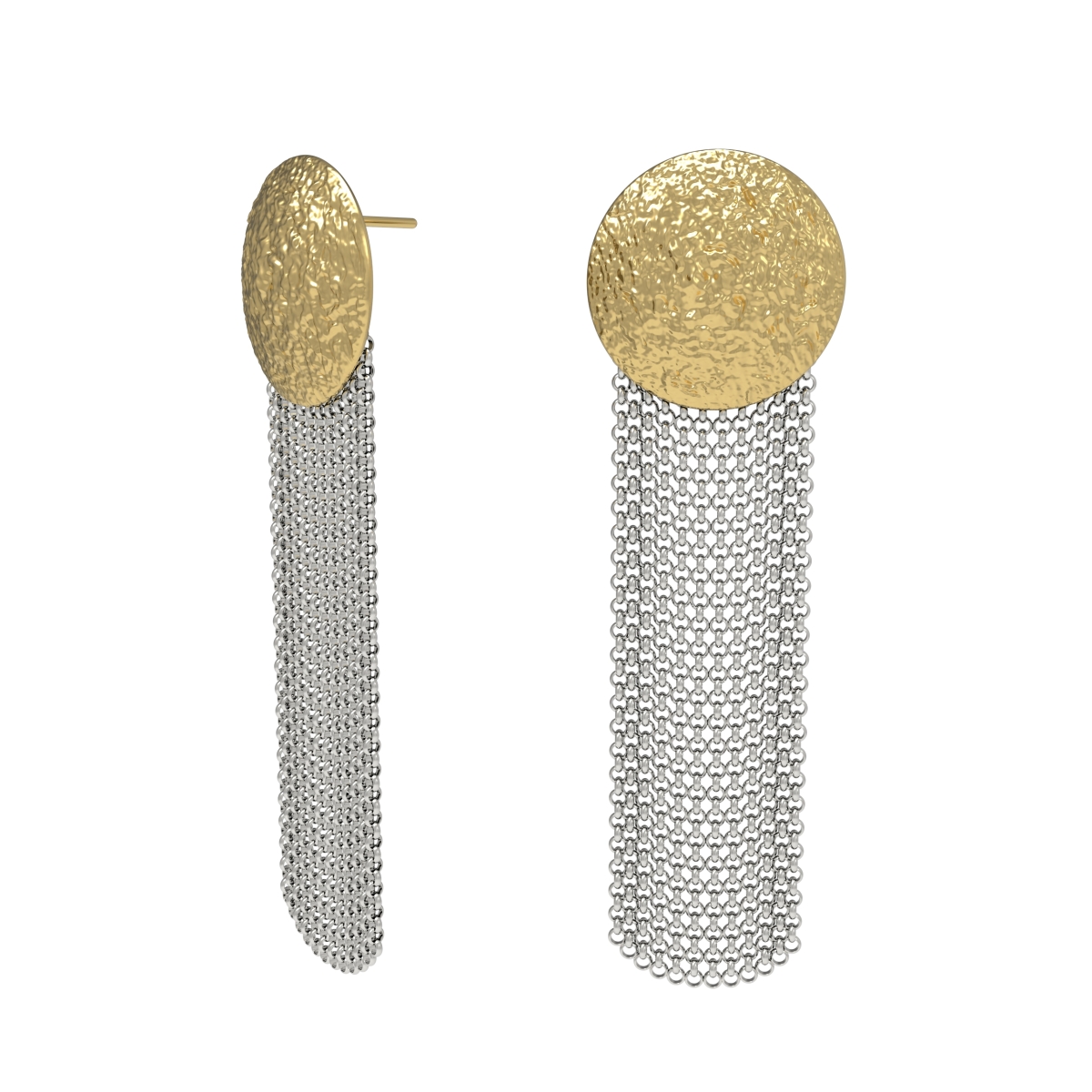 Silver earrings with amber E30016O