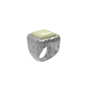 Серебряное кольцо с янтарем R30011CM