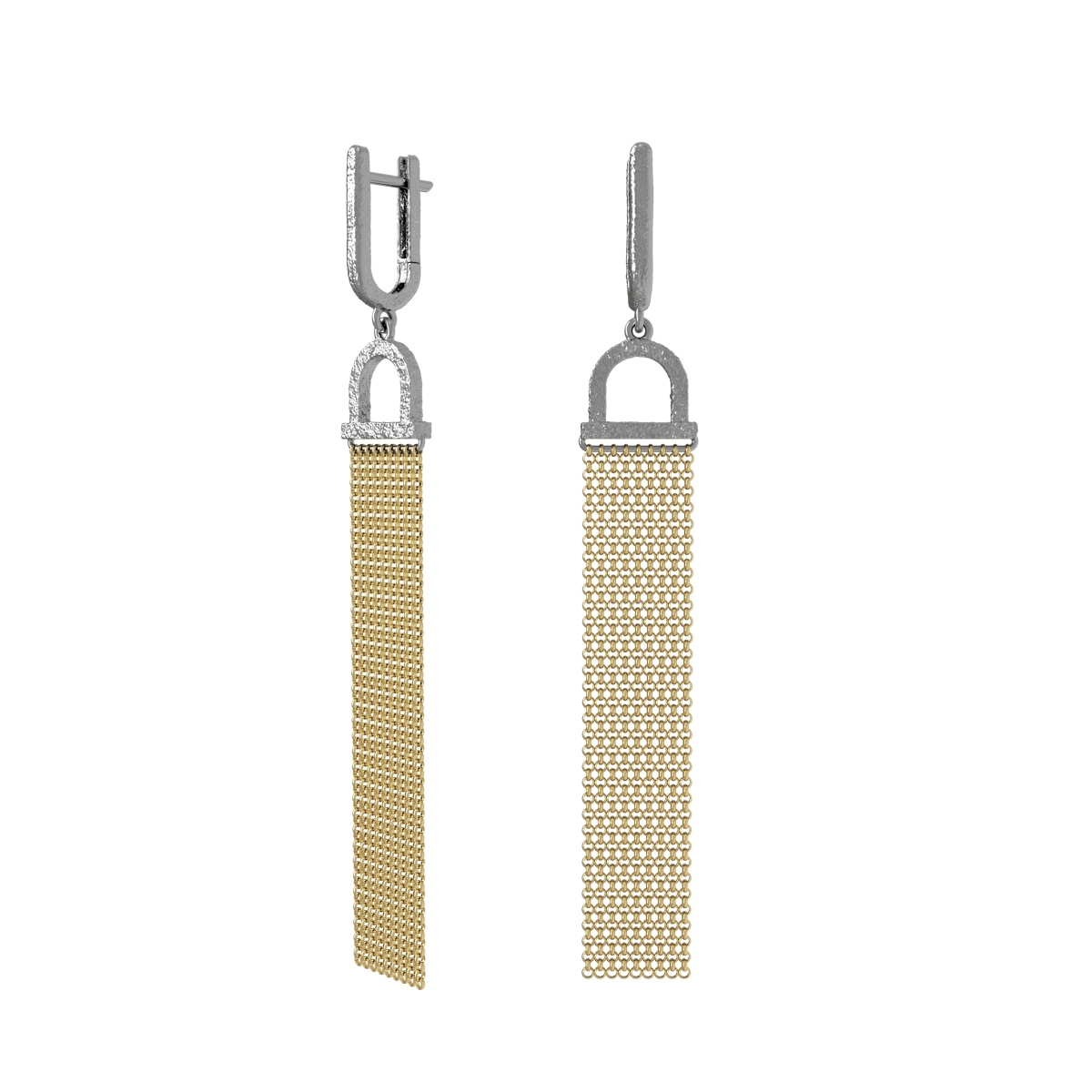 Silver earrings with amber E30009F