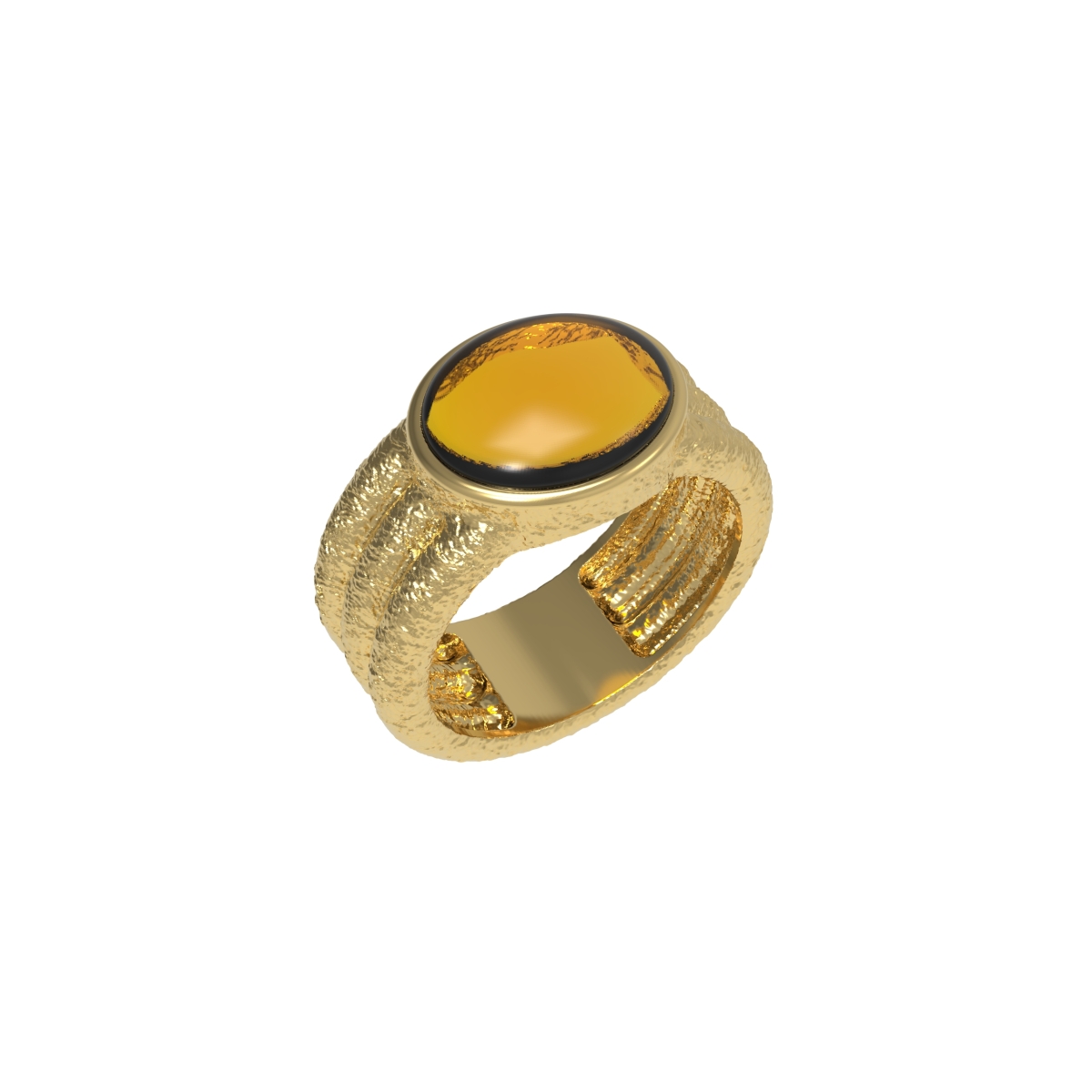 Серебряное кольцо с янтарем R30012ZK