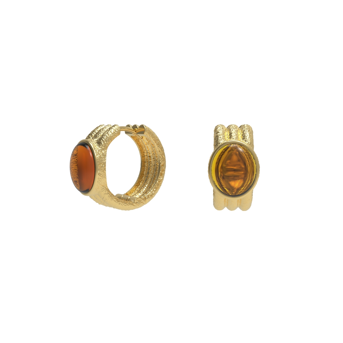Silver earrings with amber E30012ZK