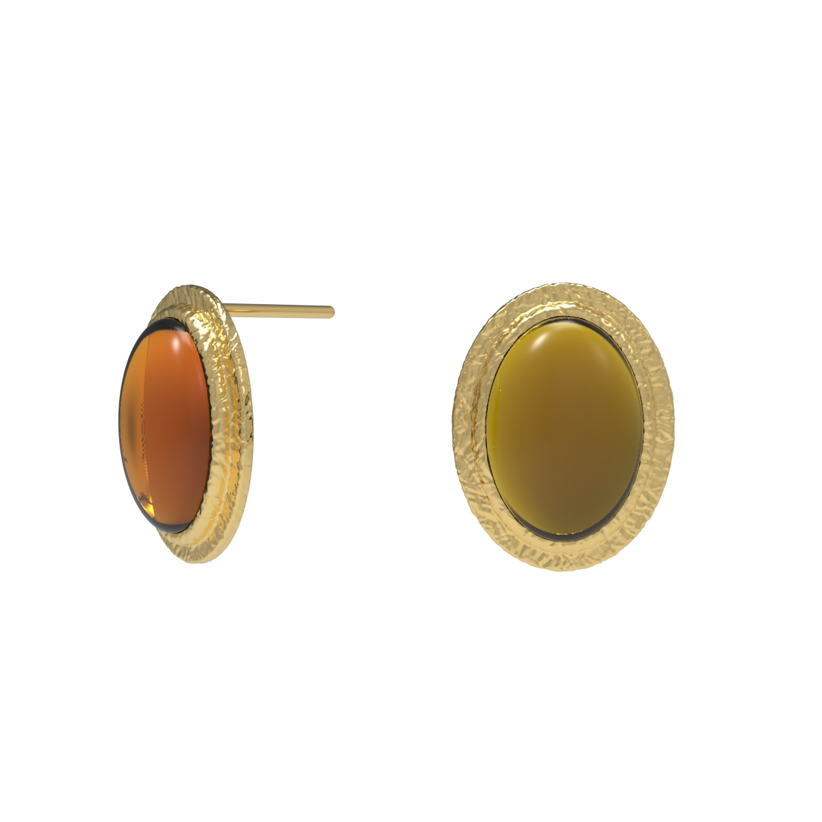 Silver earrings with amber E31022ZK