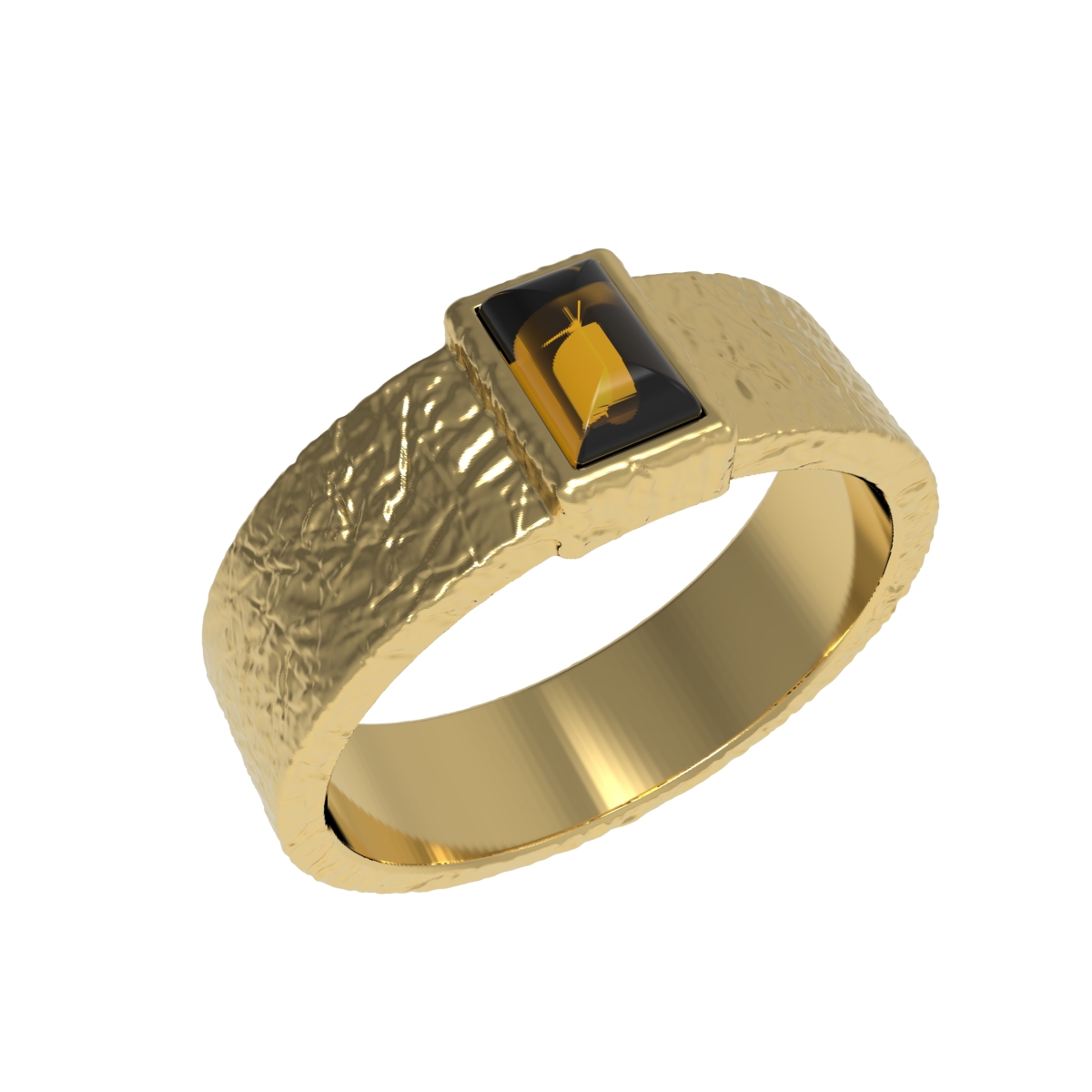 Серебряное кольцо с янтарем R30010ZK