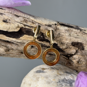 Серебряные серьги с янтарём E9114ZK Серебряные серьги с янтарём E9114ZK