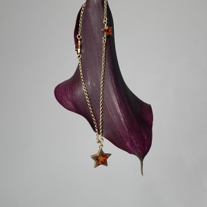 Колье серебряное с янтарём N10010-2ZK Колье серебряное с янтарём N10010-2ZK