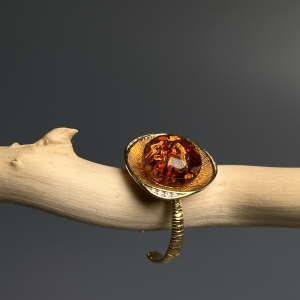 Кольцо серебряное с янтарём R3531ZK Кольцо серебряное с янтарём R3531ZK