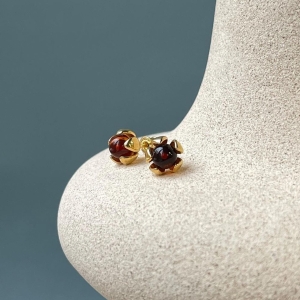 Серебряные серьги с янтарём E9221ZK Серебряные серьги с янтарём E9221ZK